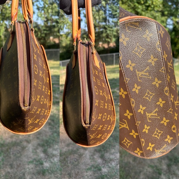 Louis Vuitton Ellipse MM Handbag w/ COA MI0958 Monogram Canvas Preloved - Picture 12 of 13